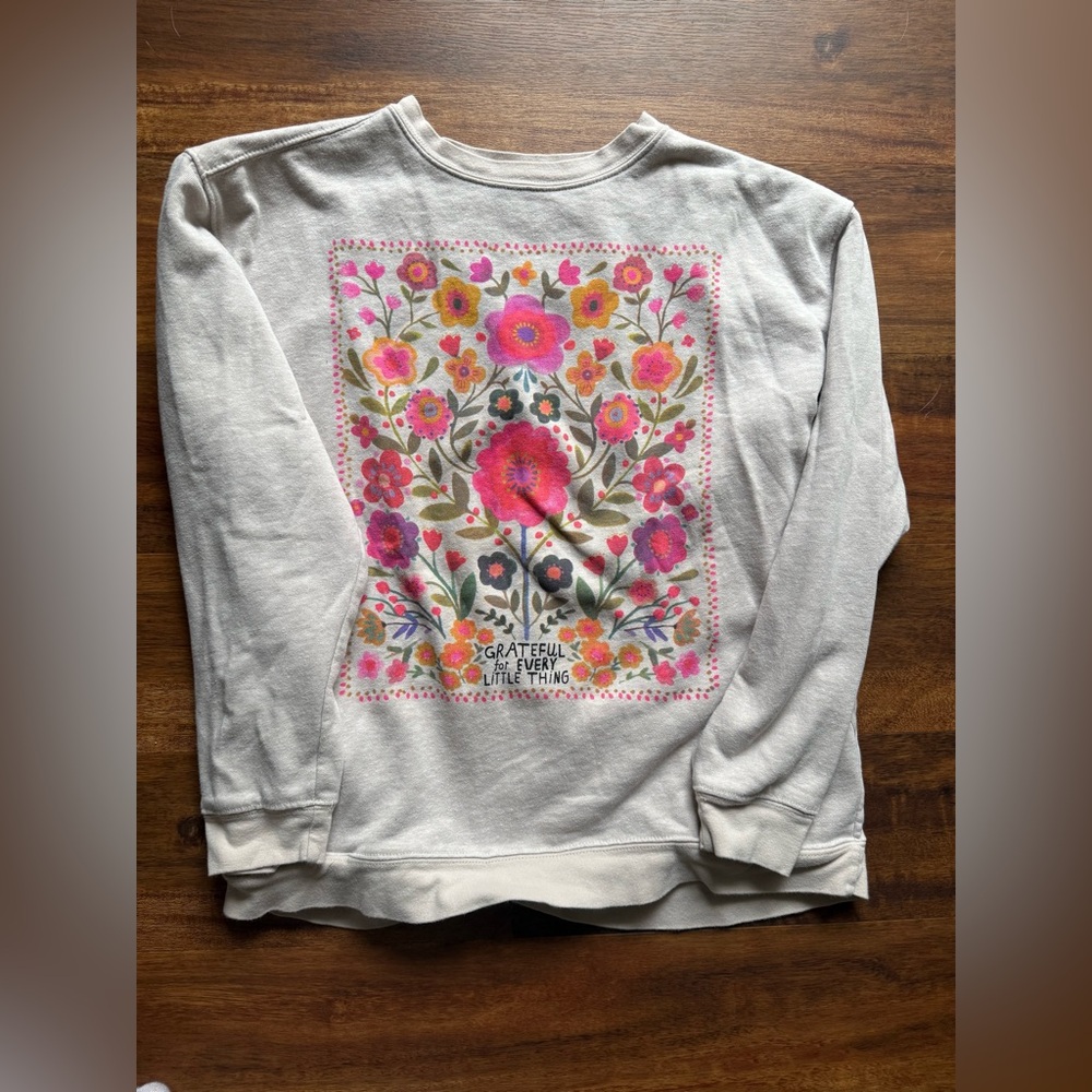Natural Life Lightweight Sweatshirt with Pockets S